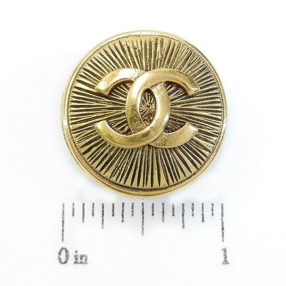 CHANEL GOLD CC CLIP EARRINGS! AUTHENTIC! - Picture 3 of 4